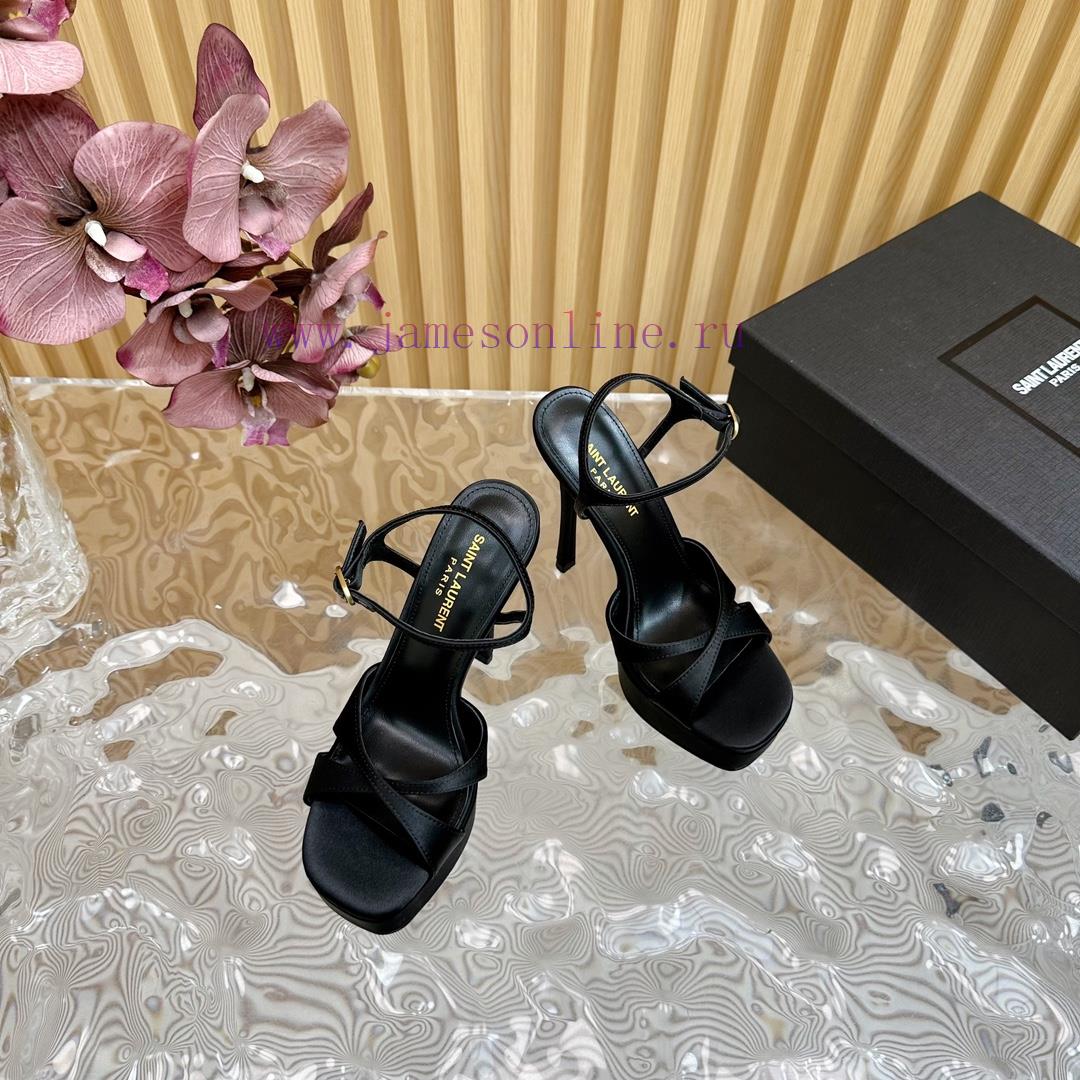 New YSL Saint Laurent - SS2024 Summer Fish Mouth High Heels New Fashion High Heels Sandals————— epqg4i9e - Image 9