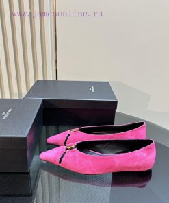 Top Quality Saint Laurent/Saint Laurent Lee Metal Buckle Single ShoesYSL Sister's Beautiful And nd9vphq2