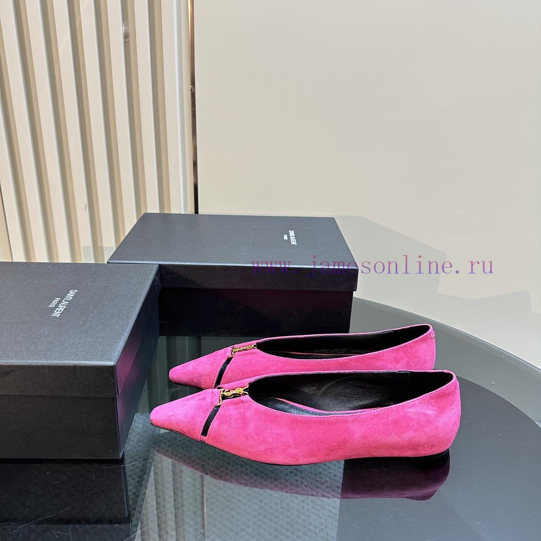 Top Quality Saint Laurent/Saint Laurent Lee Metal Buckle Single ShoesYSL Sister's Beautiful And nd9vphq2 - Image 2