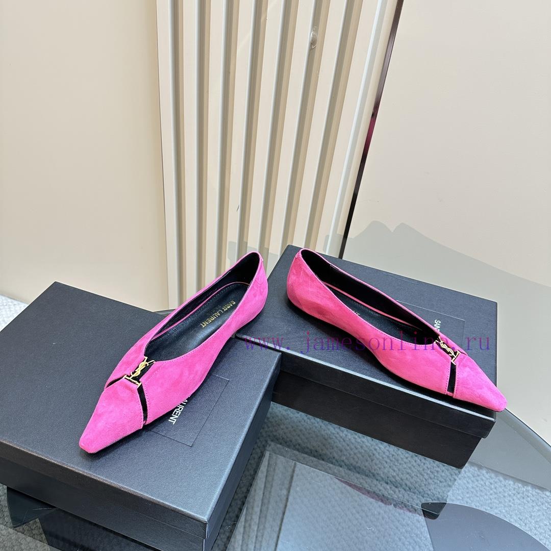 Top Quality Saint Laurent/Saint Laurent Lee Metal Buckle Single ShoesYSL Sister's Beautiful And nd9vphq2 - Image 4
