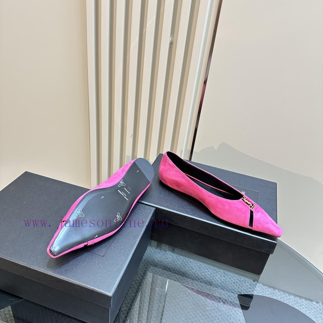 Top Quality Saint Laurent/Saint Laurent Lee Metal Buckle Single ShoesYSL Sister's Beautiful And nd9vphq2 - Image 5