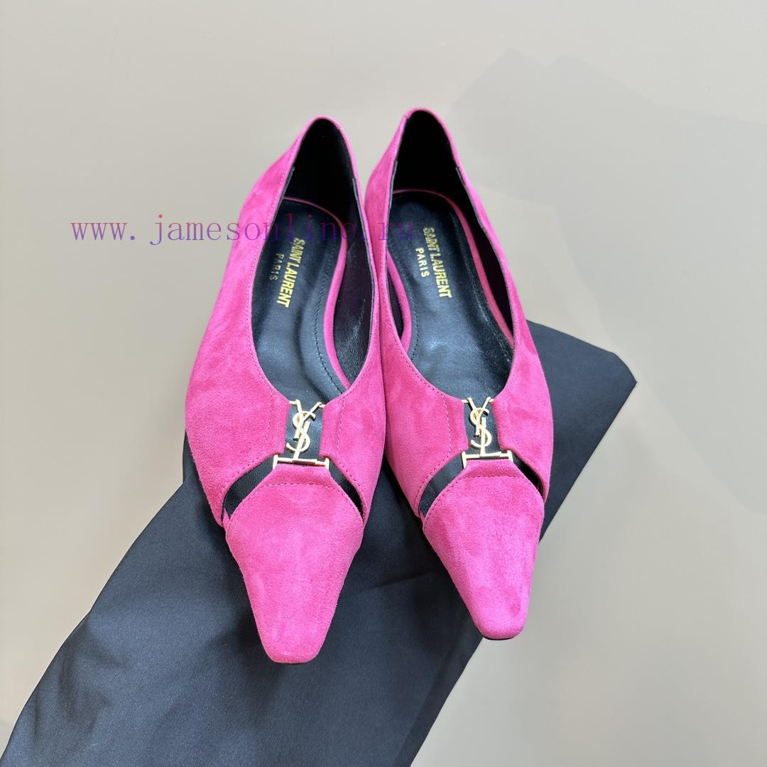 Top Quality Saint Laurent/Saint Laurent Lee Metal Buckle Single ShoesYSL Sister's Beautiful And nd9vphq2 - Image 9