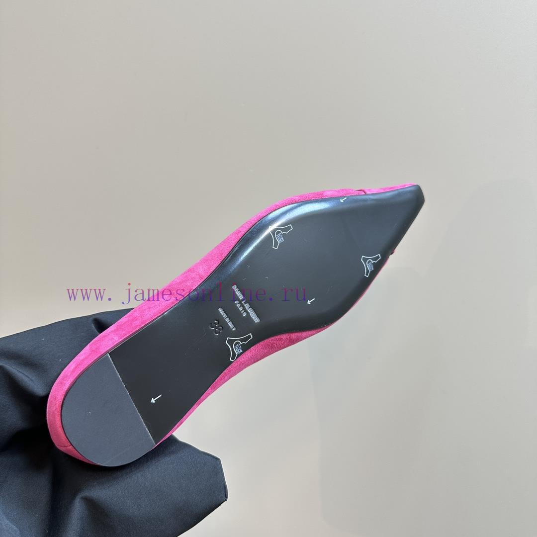 Top Quality Saint Laurent/Saint Laurent Lee Metal Buckle Single ShoesYSL Sister's Beautiful And nd9vphq2 - Image 10