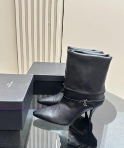 Saint Lauren YSL Saint LaurentSide Zipper Short Boot VersionThe Latest Autumn And Winter 2024 V mympt0zn