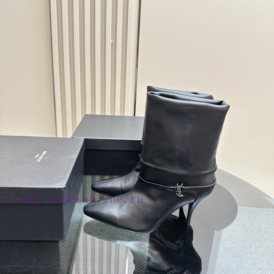 Saint Lauren YSL Saint LaurentSide Zipper Short Boot VersionThe Latest Autumn And Winter 2024 V mympt0zn