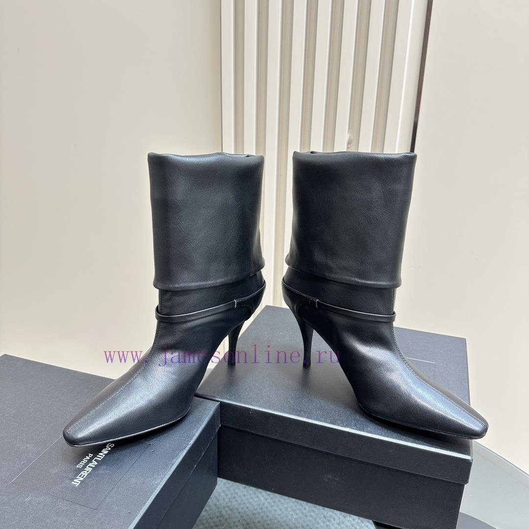 Saint Lauren YSL Saint LaurentSide Zipper Short Boot VersionThe Latest Autumn And Winter 2024 V mympt0zn - Image 6