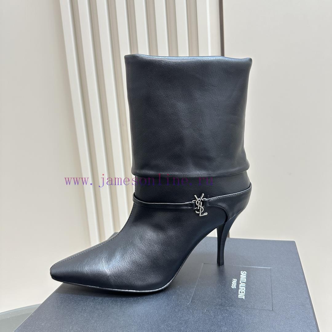 Saint Lauren YSL Saint LaurentSide Zipper Short Boot VersionThe Latest Autumn And Winter 2024 V mympt0zn - Image 7