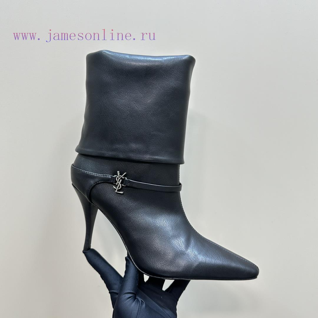 Saint Lauren YSL Saint LaurentSide Zipper Short Boot VersionThe Latest Autumn And Winter 2024 V mympt0zn - Image 8