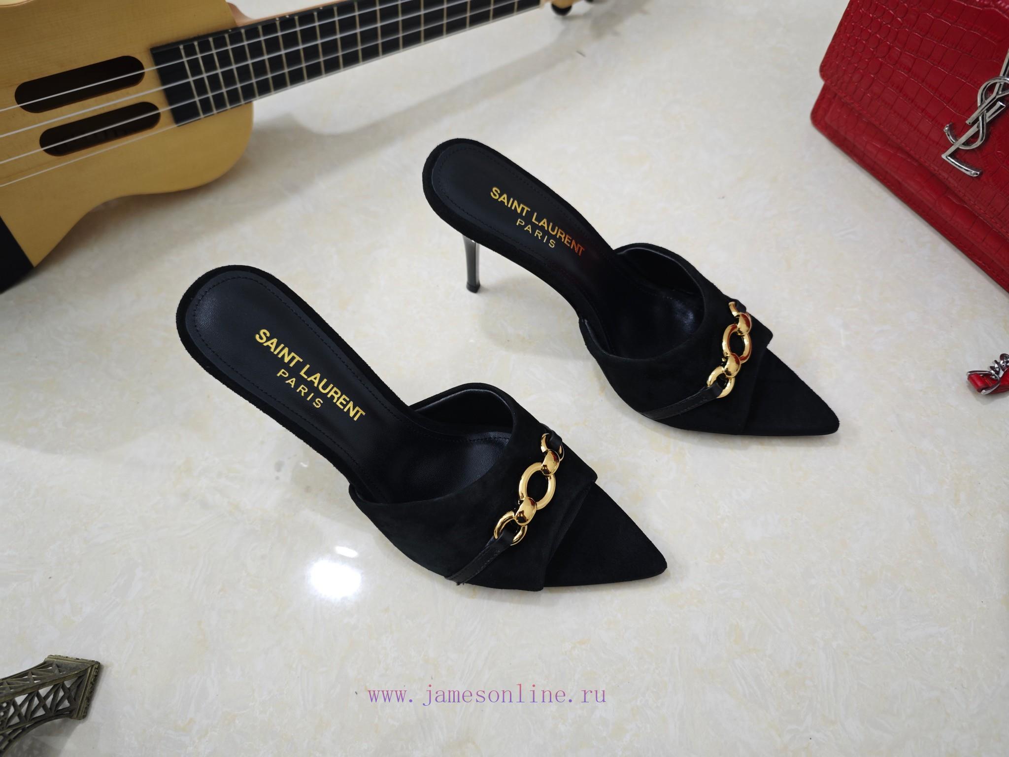 Saint Laurent Fine Heeled YSL Sandals In Early Spring 2025 Synchronized YSL Decoration Classic 9tjpv79z - Image 10