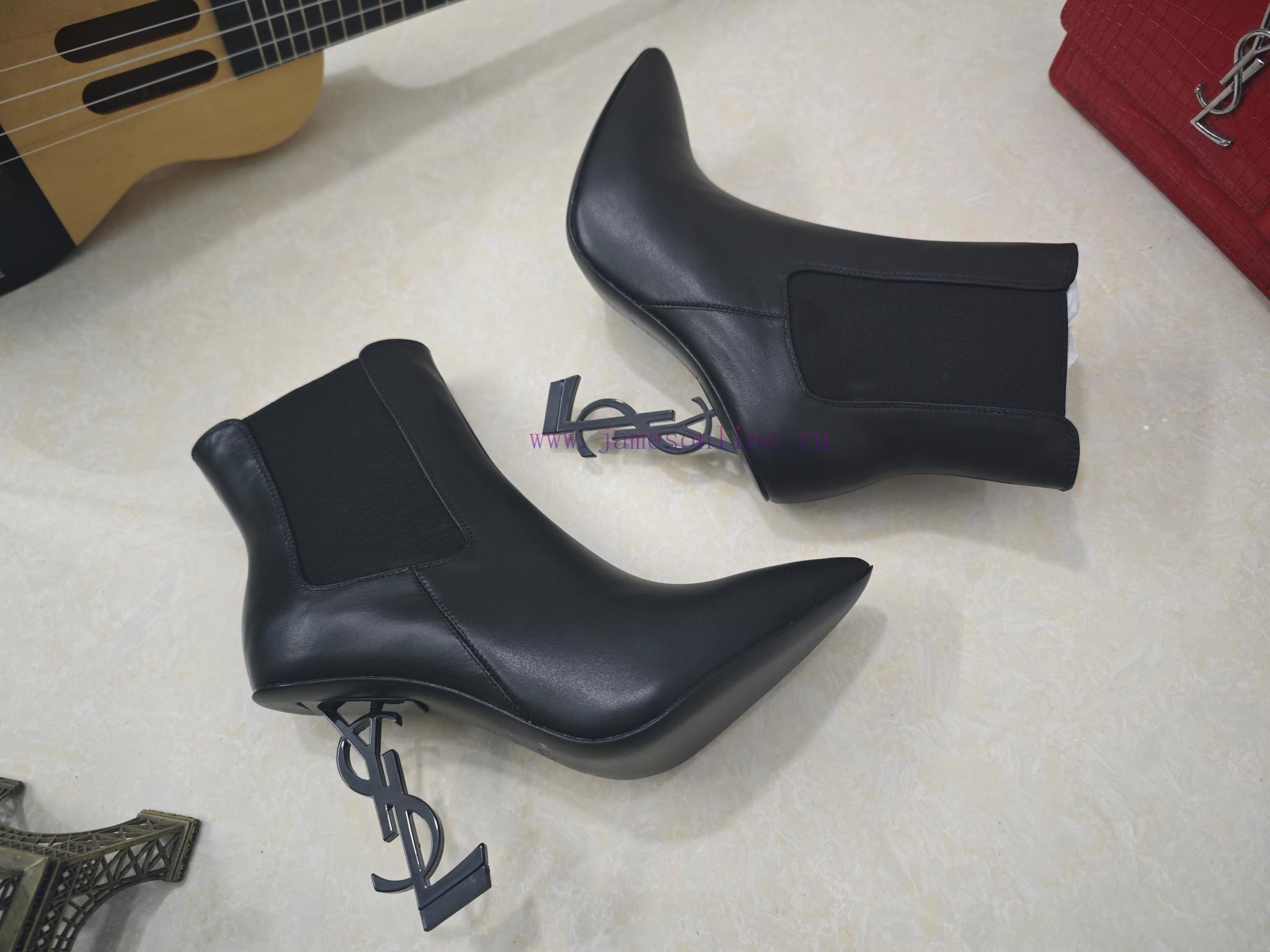 Saint Laurent High-heeled YSL Boots With 2024 Early Autumn Synchronization YSL Decoration Class 12pntvj4 - Image 6