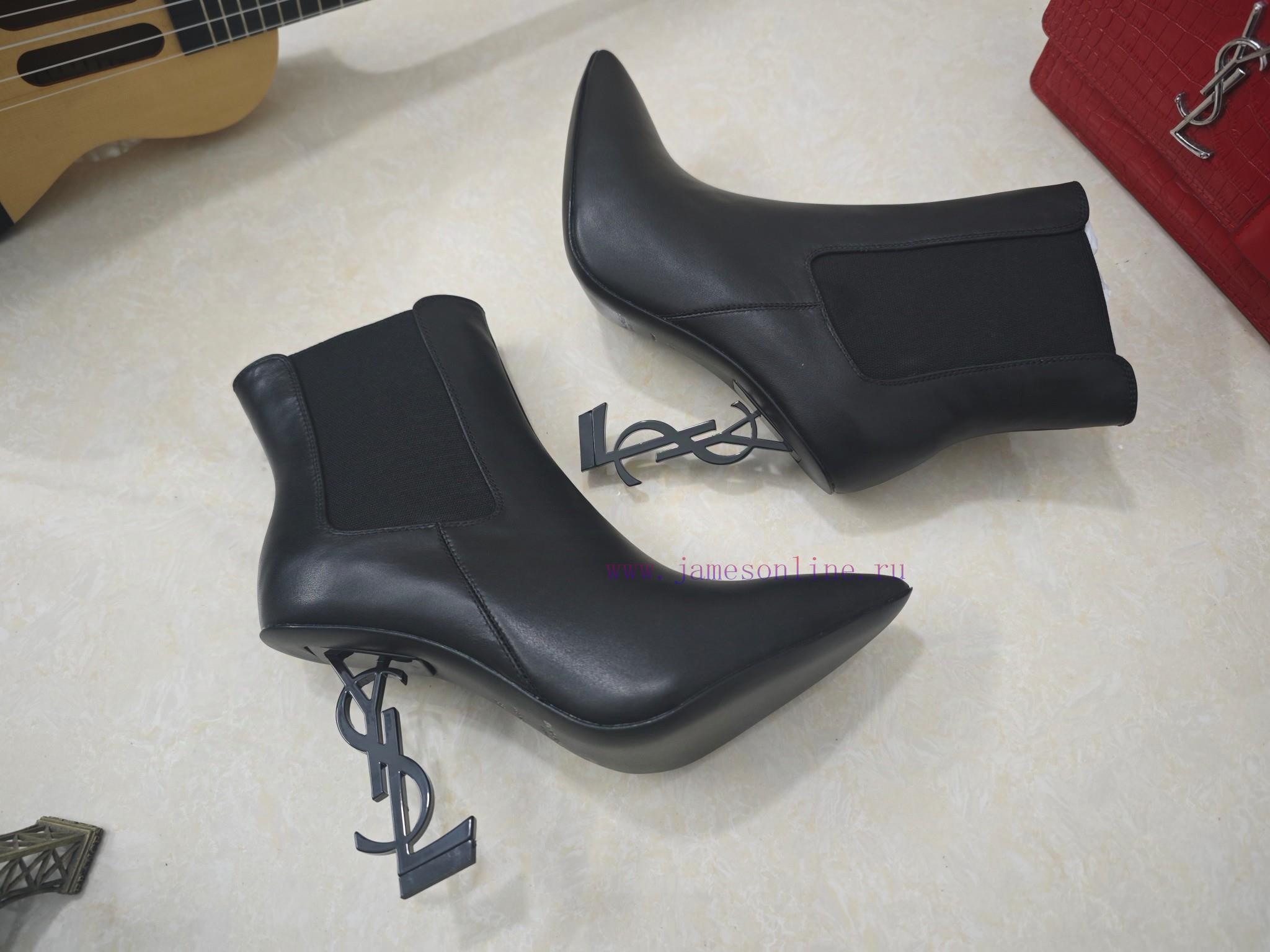 Saint Laurent High-heeled YSL Boots With 2024 Early Autumn Synchronization YSL Decoration Class 12pntvj4 - Image 8