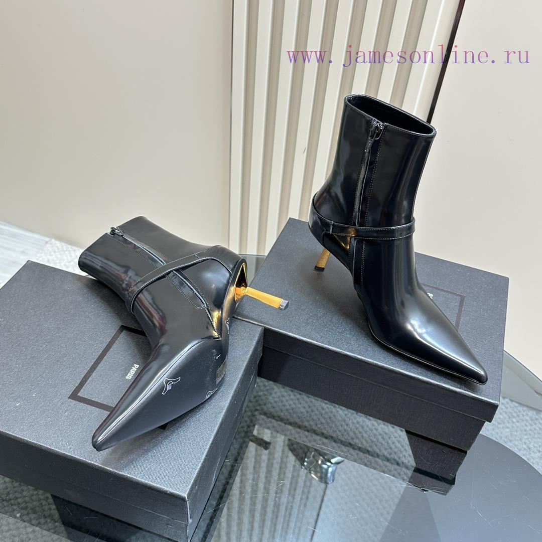 Saint Lauren YSL Saint LaurentSide Zipper Short Boot VersionThe Latest Autumn And Winter 2024 V 143jwhde - Image 6