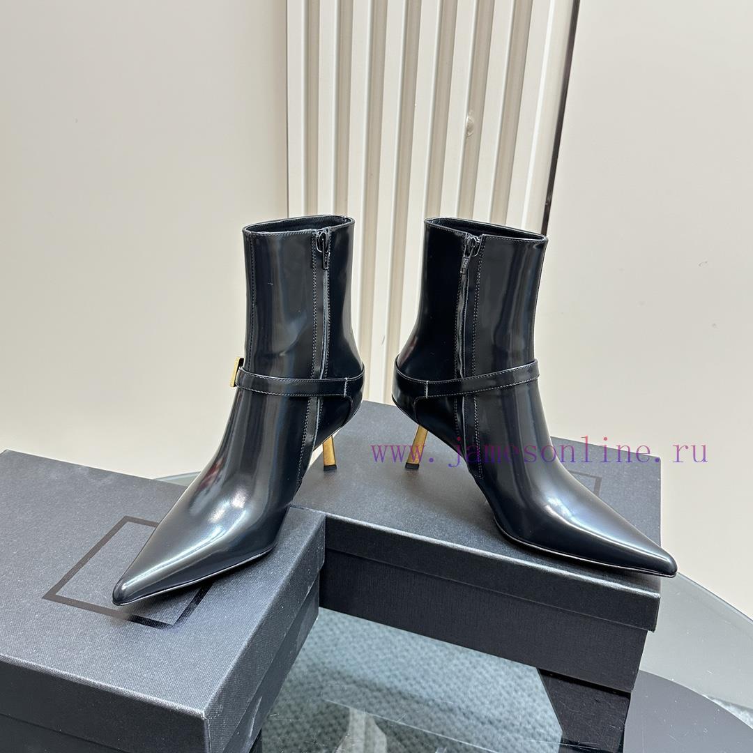 Saint Lauren YSL Saint LaurentSide Zipper Short Boot VersionThe Latest Autumn And Winter 2024 V 143jwhde - Image 7