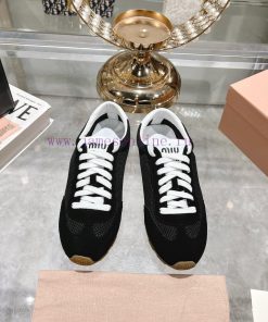 MiuMiu 25 Spring/Summer New Style Design Comfortable Splicing Mesh White Shoes Comfortable Brea 60vyptst