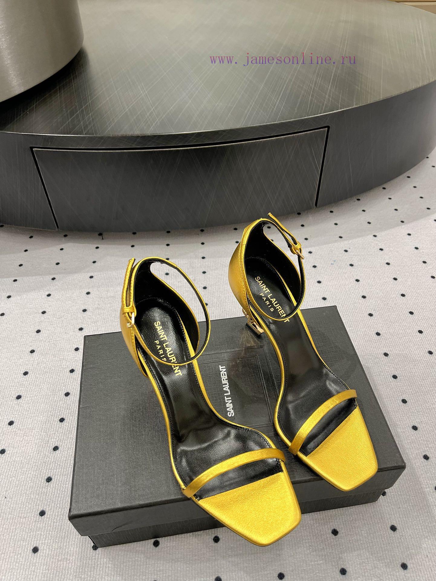 𝑺𝒂𝒊𝒏𝒕𝑳𝒂𝒖𝒓𝒆𝒏𝒕 Black Gold High Heels Which Girl Doesn't Love Them They Really Decorate Her Leg Sh ag166lmj - Image 8