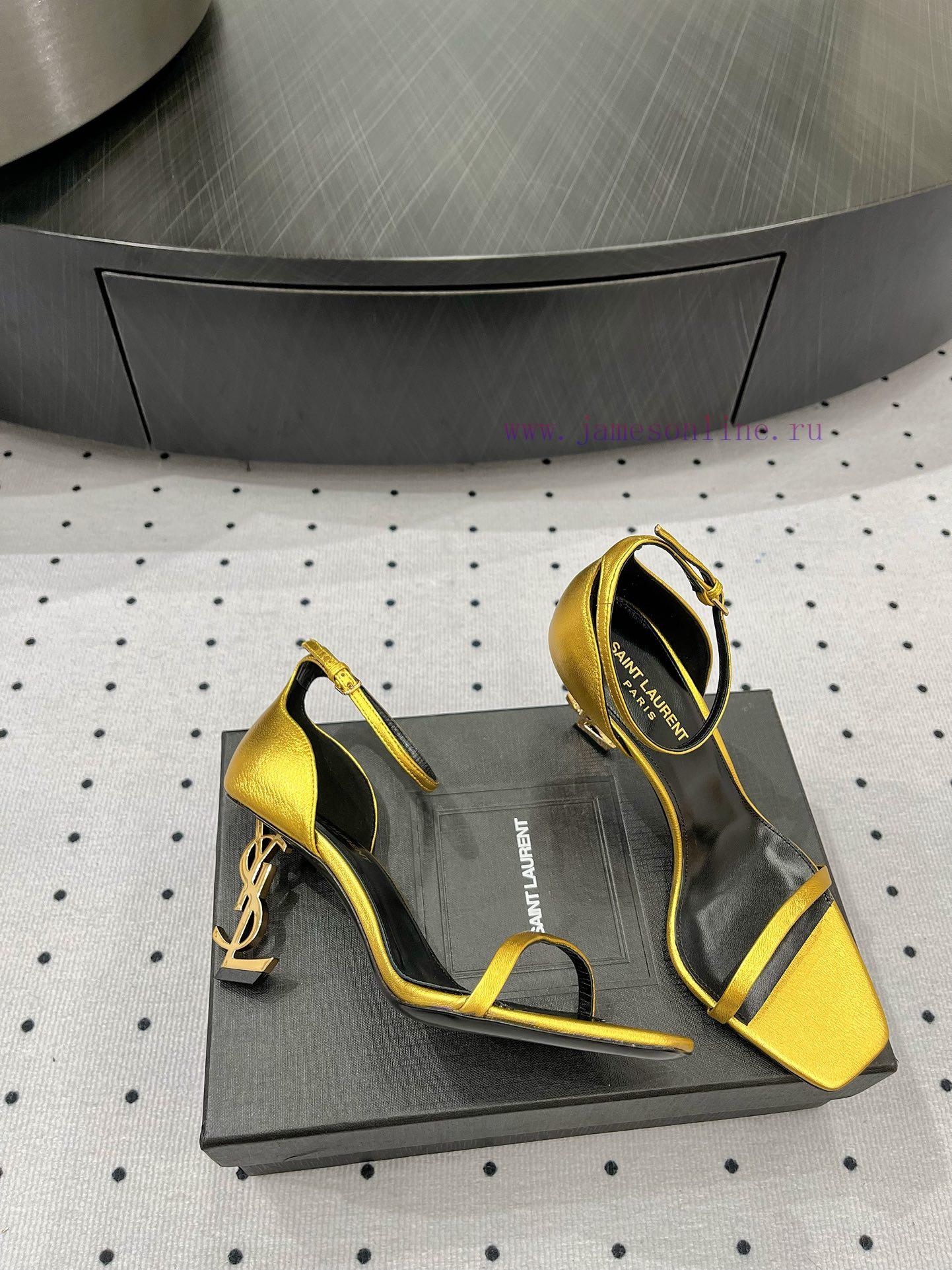 𝑺𝒂𝒊𝒏𝒕𝑳𝒂𝒖𝒓𝒆𝒏𝒕 Black Gold High Heels Which Girl Doesn't Love Them They Really Decorate Her Leg Sh ag166lmj - Image 9