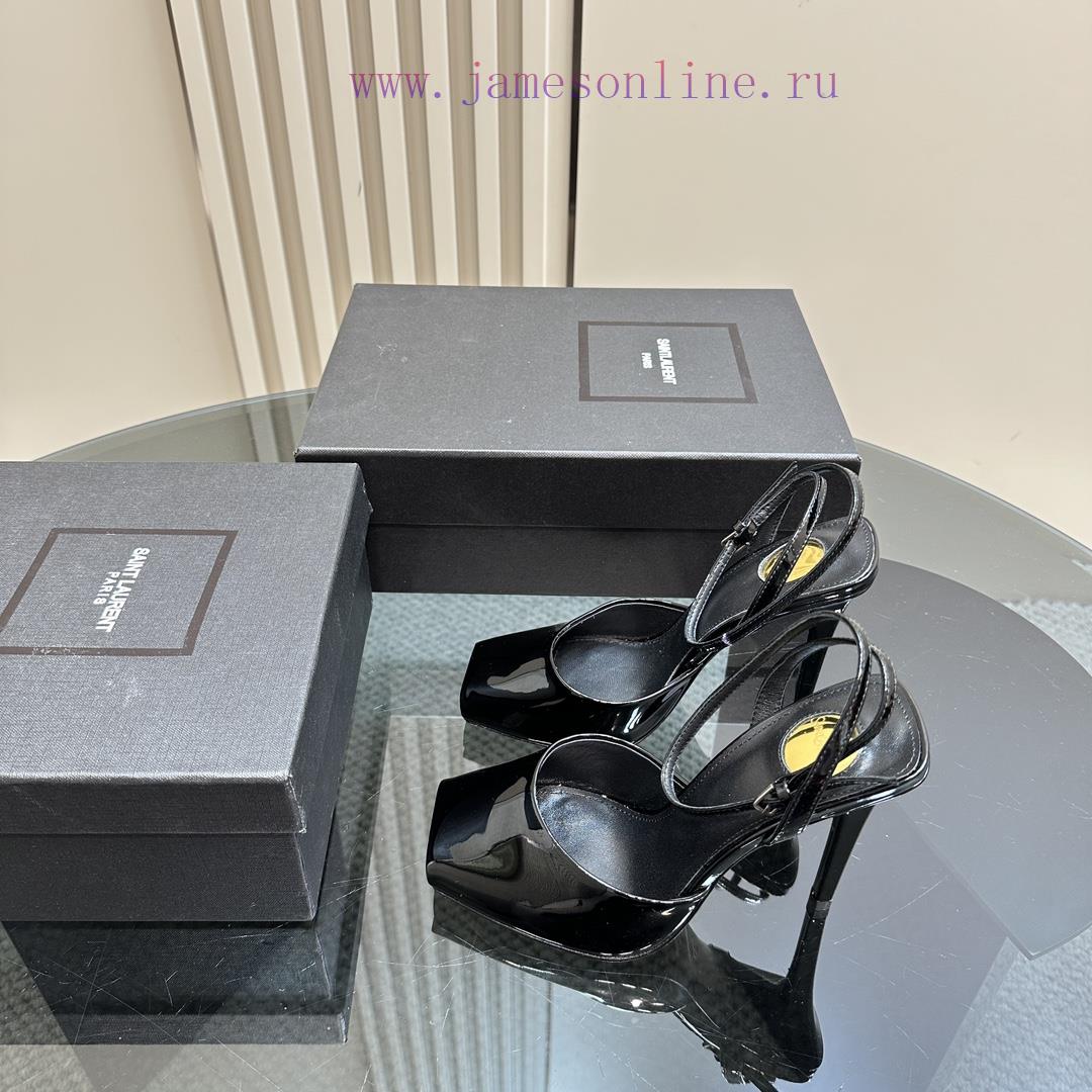 Saint Laurent 25/Spring/Summer HeatThe Brand New Square Toe Single Shoes Are Simple Yet Have A u385f077