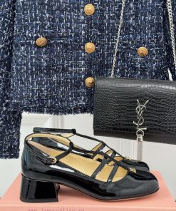 MIU MIU 25ss Early Spring New Product Coarse Heel Mary Jane Shoe SeriesFull Of Girlish Heart Th o18wx0wz