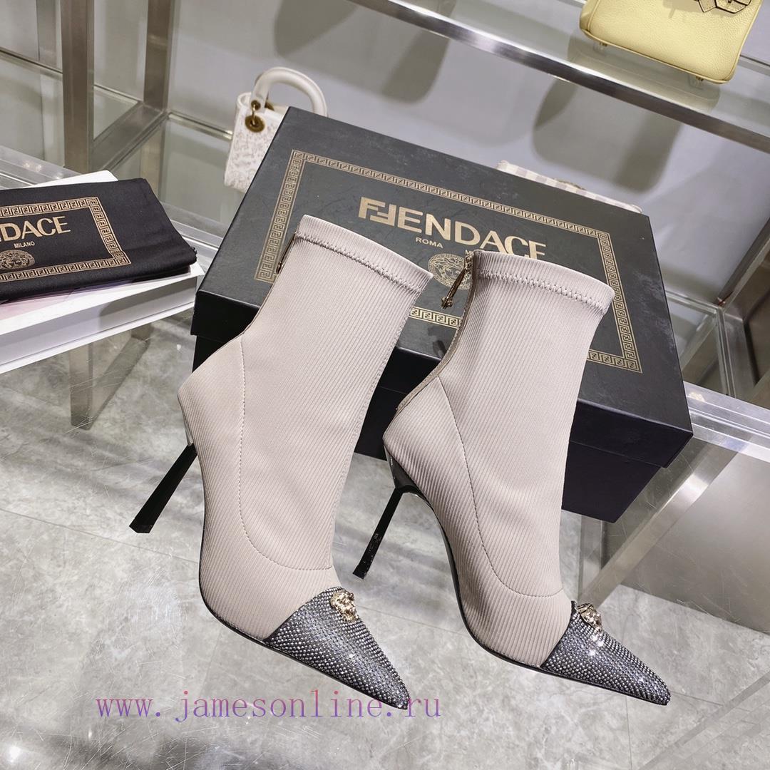 Fendi&Versace Joint CollectionOverseas Show Edition 11 Fendi&Versace Hot Diamond Stretch Knitte jthx04h1 - Image 6