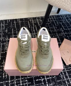 Purchasing GradeMiuMiu 25ss Spring/Summer New Biscuit Shoes Forrest Gump Shoes Casual Sports Sh 7gha4tc1