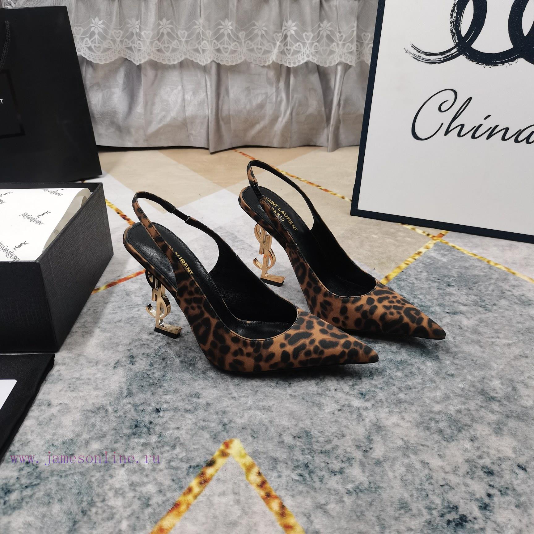 New Release - YSL Top LevelSynchronize New Logo Letters And High-heeled Sandals On The Official 3ofuvarw - Image 2
