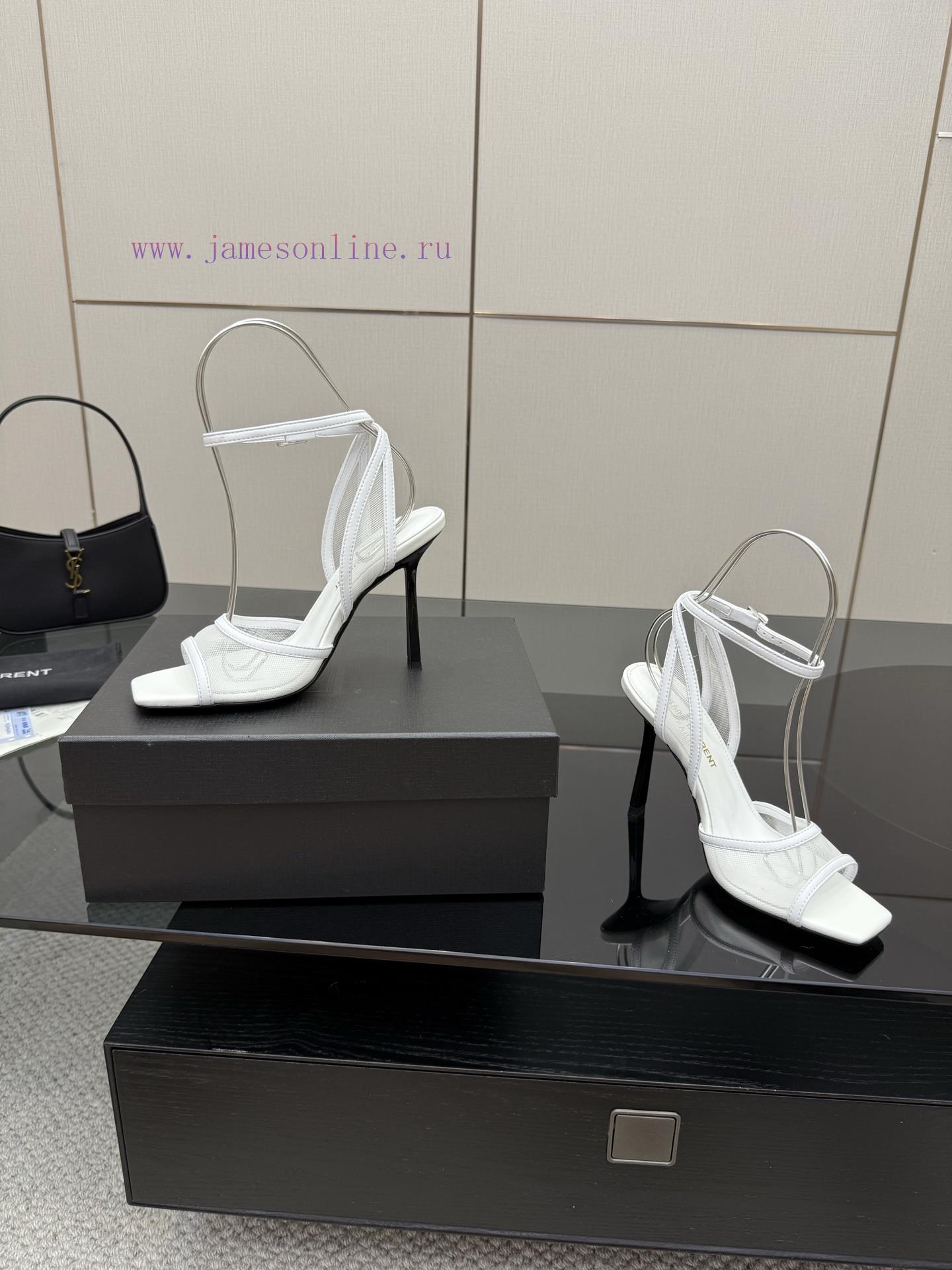 Saint Laurent YSL Classic Spring/Summer Cross Strap High Heel SandalsCutting Off Men And Women' esuir30t - Image 6