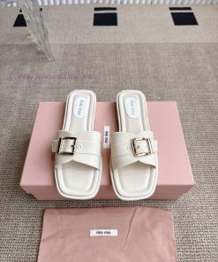 MiuMiu Flat SlippersSimple Yet Small Fairy Shoes OnlineThose Who Like Design Style Should Love 3oxzax5l