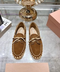- Miu Miu's New Color Chicken Eye Flat Bean Shoes Miu Miu Miu Miu Miu 2024 Runway Show New Supe 7x3or913