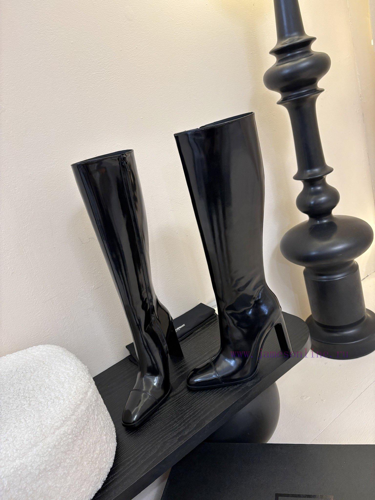 Saint Laurent High BootsThe Pointed Toe And Fine Heel Of The Single Item Complement Each Other o0bo3m05 - Image 13