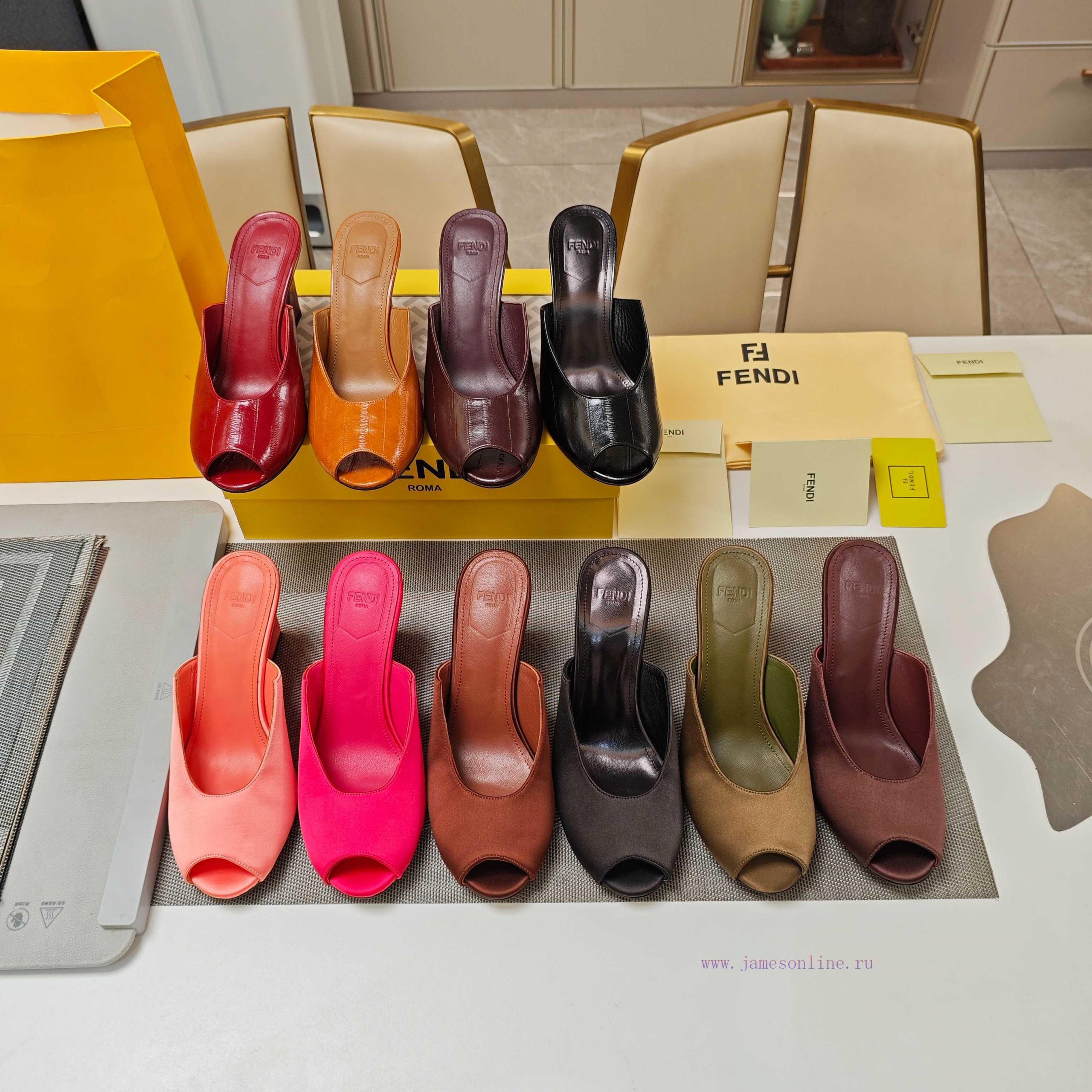 25SS Popular High-heeled Retro Fish Mouth Sandals "Song Yuqi Zhou Xiao's Same Slope Shaped High 9w4ol9wg - Image 9