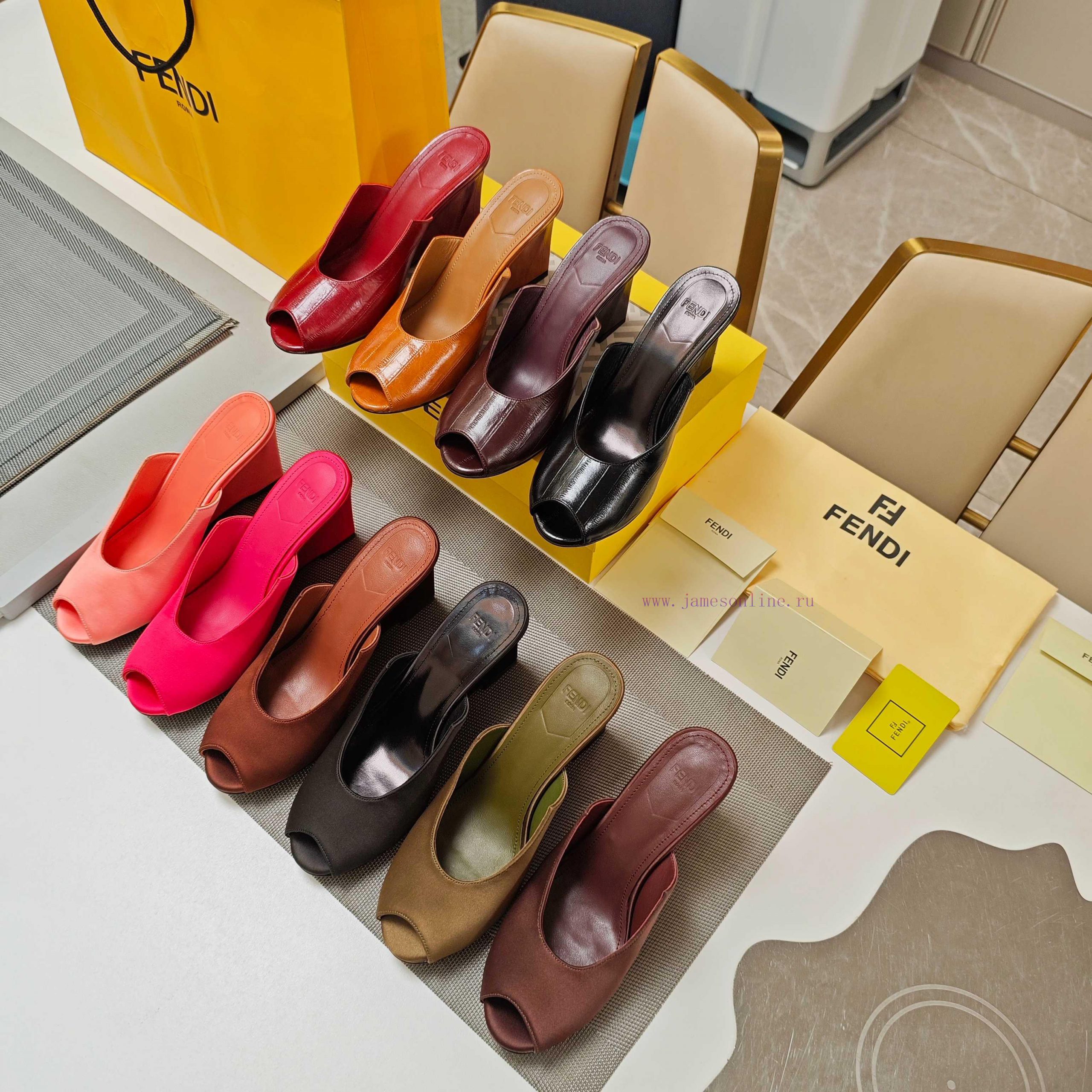 25SS Popular High-heeled Retro Fish Mouth Sandals "Song Yuqi Zhou Xiao's Same Slope Shaped High 9w4ol9wg - Image 10