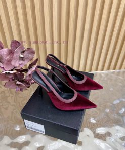 SAINT LAURENT 25ss Spring/Summer New Pointed Stiletto Sandals——————————Top TierYSL's Minimalist 1c91e02h