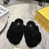 Fendi Autumn/Winter New Cross Wool SlippersFurry And Super Cute Comfortable And Fashionable On 17ygkzeq