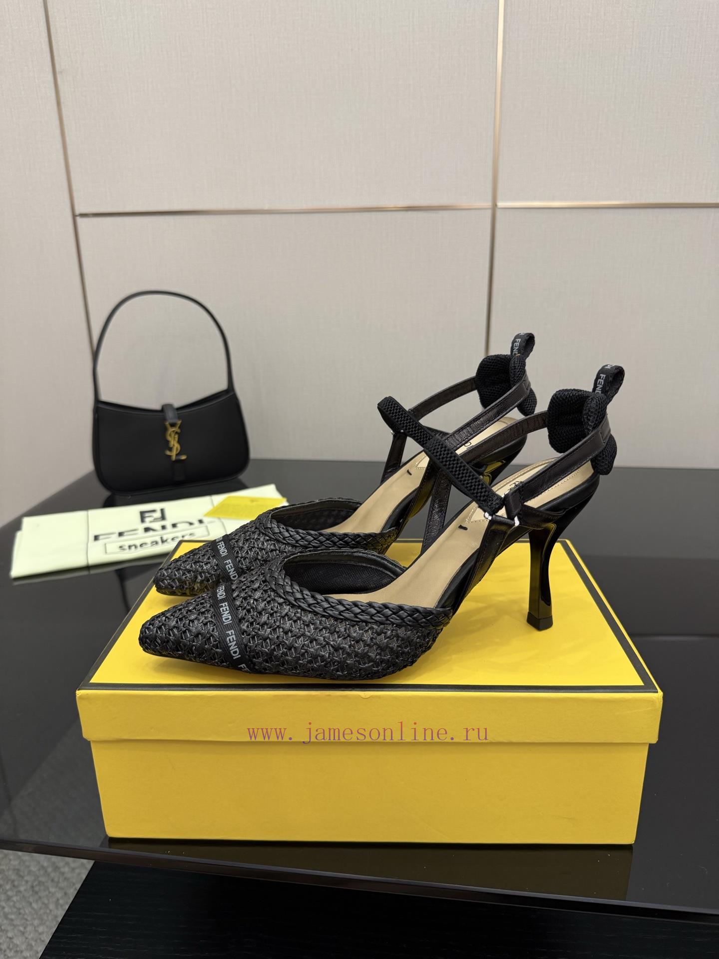 Fendi Leather Woven High HeelsThis Shoe Is Named After The Agile And Lightweight Italian Hummin 82z1di8j - Image 5