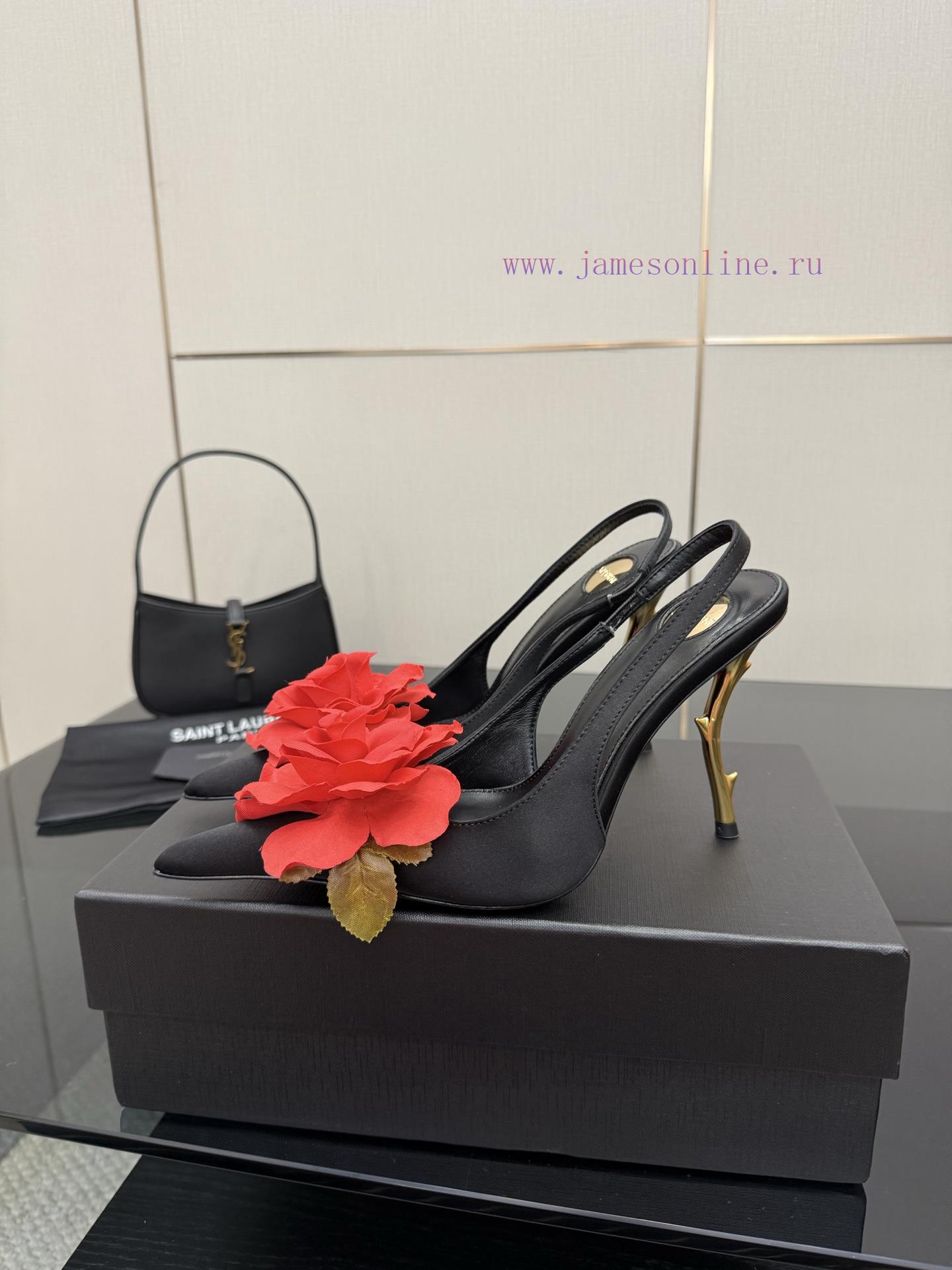 Saint Laurent | Rose With Thorns Exquisite High Heels𝑺𝒂𝒊𝒏𝒕𝑳𝒂𝒖𝒆𝒏𝒕 25 𝒇𝒘 Spring EditionWho Can Re b05lz8o7 - Image 5