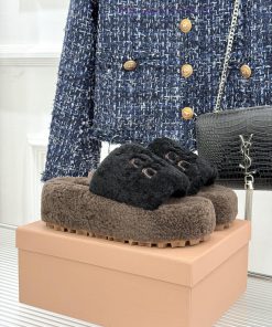 Miu Miu/Miu 25WF Autumn New Product Letter Thick Bottom Hair DragThe Season Of Chilly Wind Fash vnnmwi85