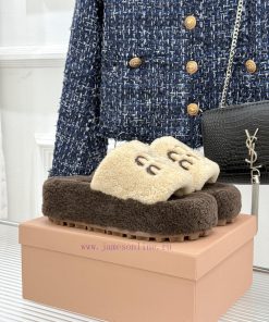 Miu Miu/Miu 25WF Autumn New Product Letter Thick Bottom Hair DragThe Season Of Chilly Wind Fash 4cn7qilu