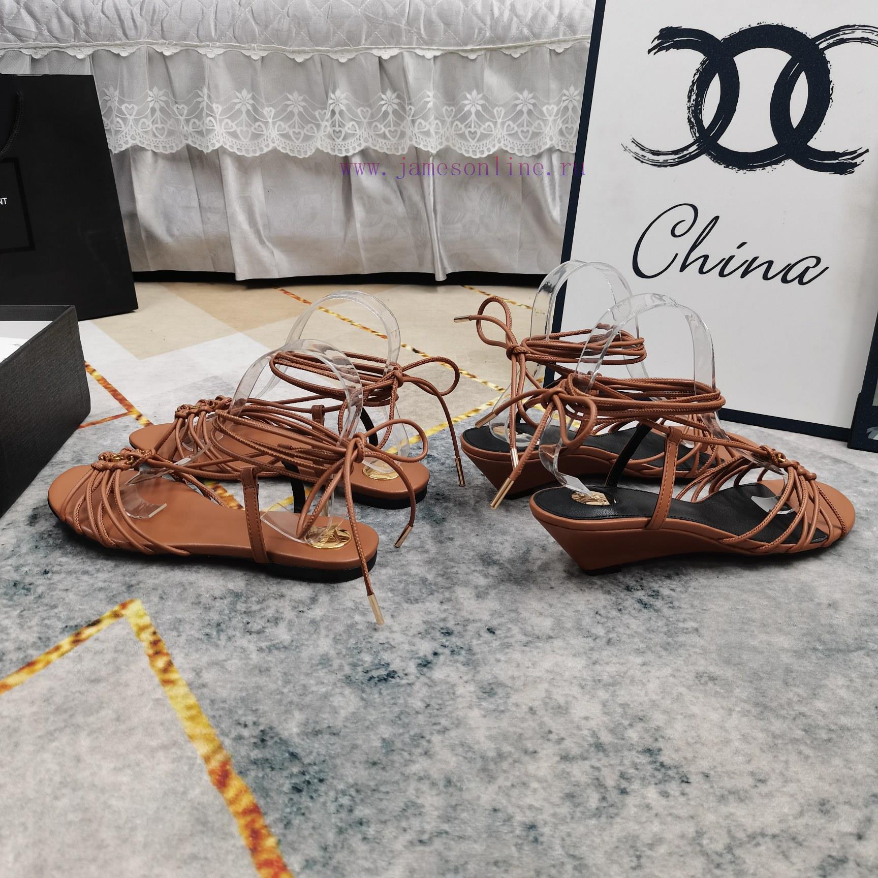 New Release - YSL Top LevelNew Logo Buckle Strap Sandals Synchronized On Official WebsitePerfec x2ez671z - Image 4