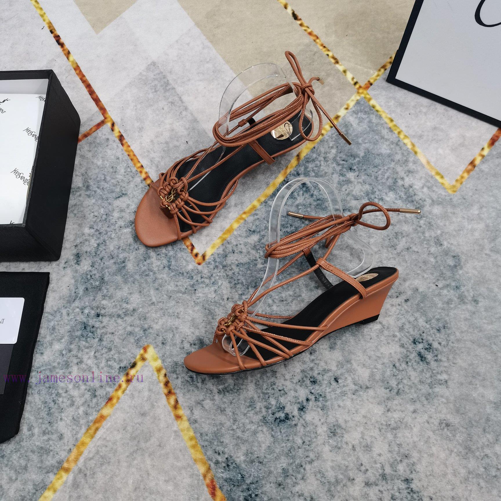 New Release - YSL Top LevelNew Logo Buckle Strap Sandals Synchronized On Official WebsitePerfec x2ez671z - Image 10