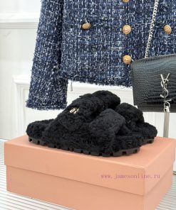 Miu Miu/Miu 25WF Autumn New Product Letter Hair DragIn Autumn And Winter I Want To Hide My Feet tqixosi5