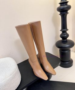 Saint Laurent 25ss Autumn/Winter New Style Side Zipper High Heel BootsThe Entire Shoe Is Very S jhyuvskw
