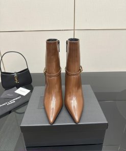 Saint Lauren YSL Saint LaurentSide Zipper Short Boot VersionThe Latest Versatile Must-have For 64pfebb2