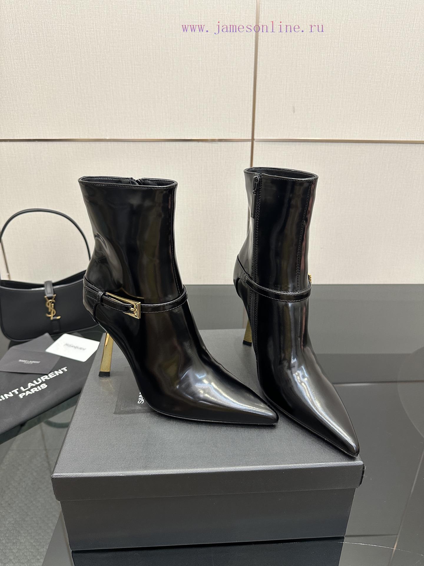 Saint Lauren YSL Saint LaurentSide Zipper Short Boot VersionThe Latest Versatile Must-have For ebw9uqi9 - Image 3