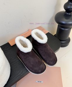 Miu Miu 25FW Deck Shoes Snow BootsThis Is A Snow Boot With Styles Such As Light Beige And Dark xqgmp9dp