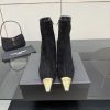 YSL Saint Laurent SS2024 Pointed Toe Short Boots High Heels New Runway Style Short BootsWhy Is 7p74qss9