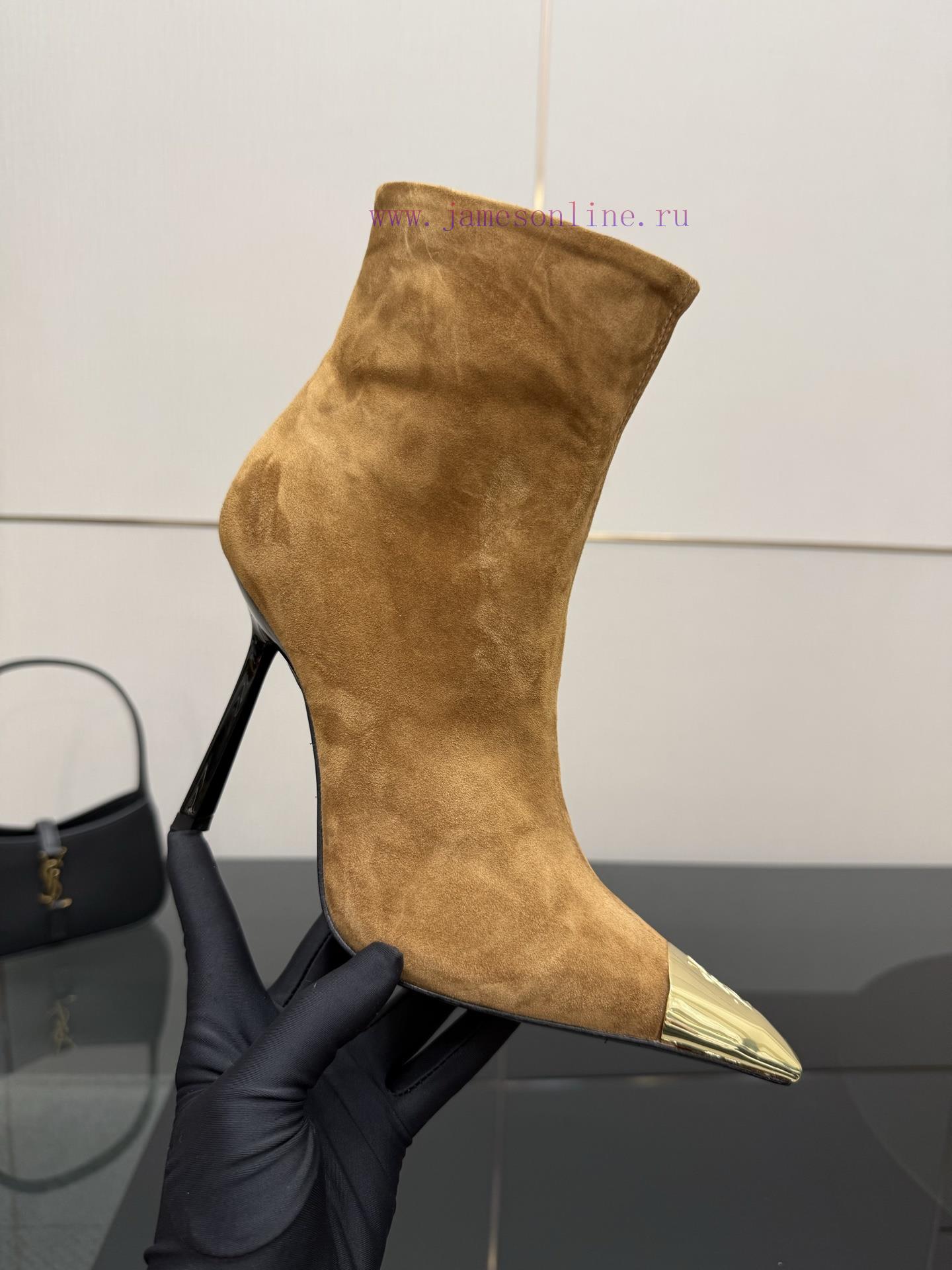YSL Saint Laurent SS2024 Pointed Toe Short Boots High Heels New Runway Style Short BootsWhy Is atepq6z8 - Image 8