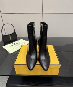 FENDI Arco Blind Eel Leather BootsThis Cylindrical Boot Features A Tapered Toe And High Heel De tff8j2sj