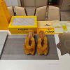 Wool Fur Series Fendi Top EditionThe Mixed Pure Wool "FF" Logo Wool Slippers Sought After By 25 lpbeehn1