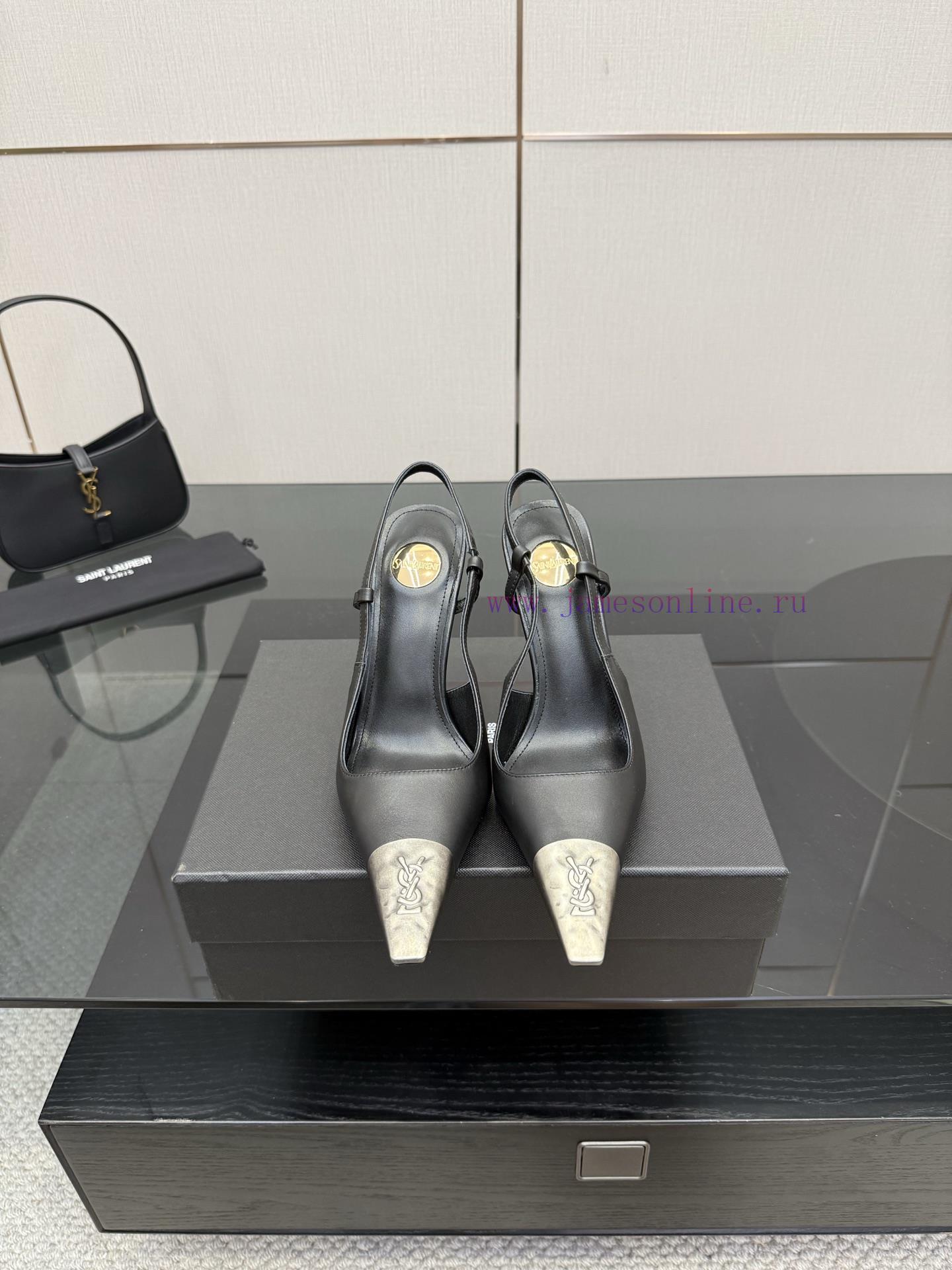 YSL Saint LaurentSS2024 New Product Metal Head Elegant And Atmospheric High Heel SandalsWhy Is en3d1apx