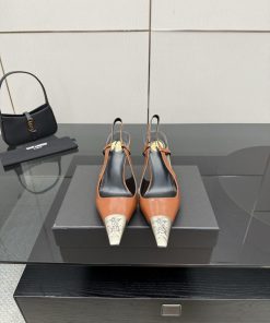YSL Saint LaurentSS2024 New Product Metal Head Elegant And Atmospheric High Heel SandalsWhy Is qyok0ba1